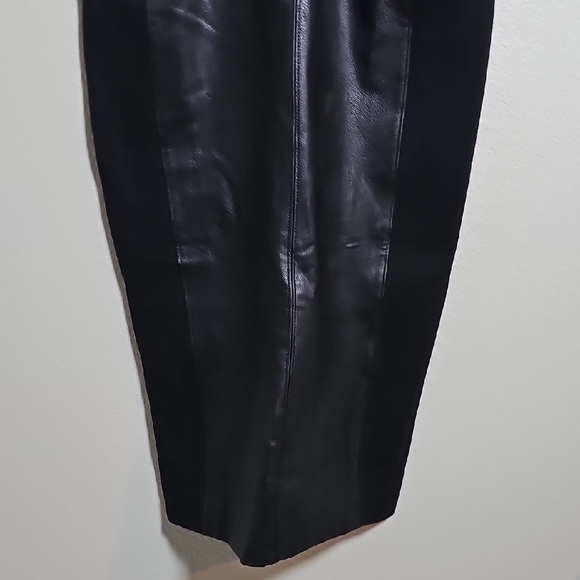 SPANX Black Leather Midi Dress - Picture 7 of 14